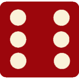 dice with number 6
